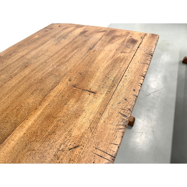 Vintage Beech Community Tables, 1950s, Set of 2 For Sale - Image 14 of 18