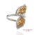 18k (750) Yellow Gold Natural Fancy Yellow Diamond Ring, Size 7 For Sale - Image 4 of 16