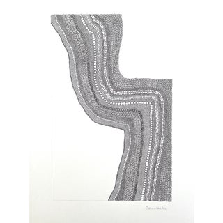 Minimalist Abstract Drawing With Black Ink For Sale