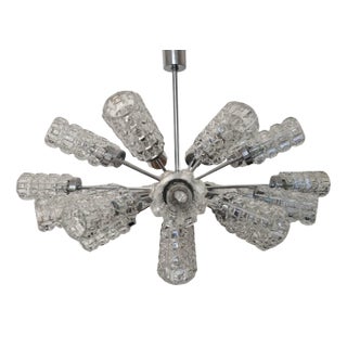 Large Mid-Century Space Age Chrome Sputnik Light , 1970s For Sale