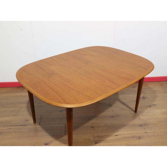 Mid Century Modern in the Style of Skovmand and Anderson Teak Danish Extending Dining Table For Sale - Image 4 of 15
