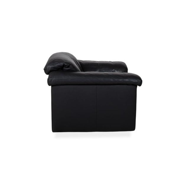 Animal Skin Model 4000 Armchair in Black Leather from Rolf Benz For Sale - Image 7 of 11