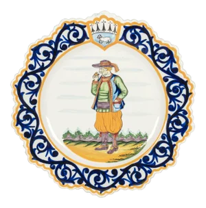 Henriot Quimper Faience Plate