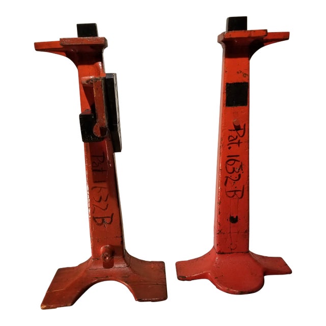 1900s Industrial Foundry Forms - a Pair For Sale