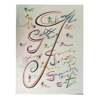 Rafael Alberti, Letter G, 1972, Lithograph For Sale