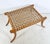 Mid 20th Century Large Klismos Style Bench With Sea Grass Woven Seat For Sale - Image 5 of 5