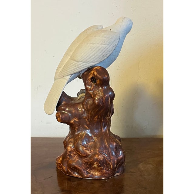 White Antique 19th Century Japanese Meiji Porcelain Figure of a Hawk For Sale - Image 8 of 14