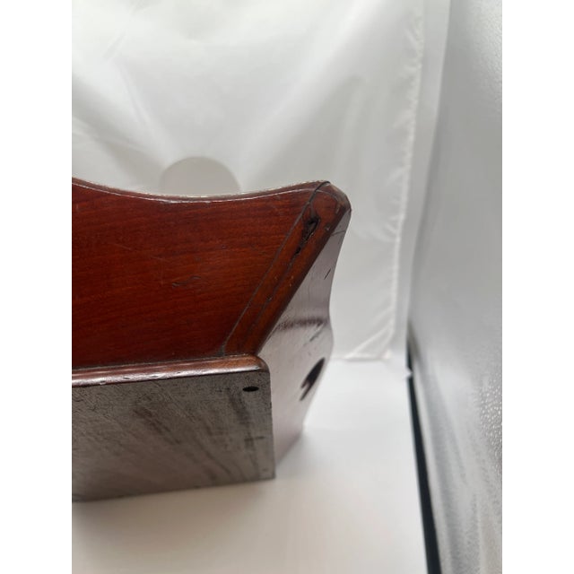 Wood Rare Form - George III Mahogany Butler's Tray W/ Beveled Handles C. 1790 For Sale - Image 7 of 9