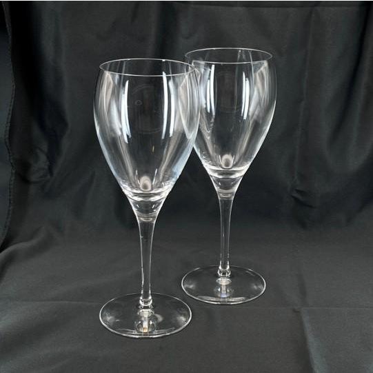 Late 20th Century Late 20th Century Christofle "Albi Verre" Red Wine Glasses - Set of 2 For Sale - Image 5 of 17