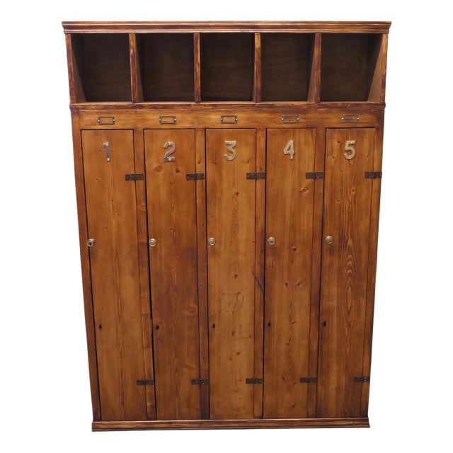 Vintage Pine Sports Locker, 1960 For Sale