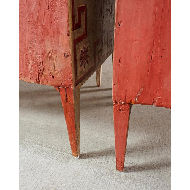 Pair of Italian Venetian Faux Marble Top Painted Cabinets For Sale - Image 16 of 18