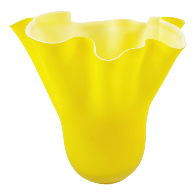 Handkerchief Vase in Murano Glass, Italy, 1970s For Sale