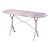 Early 20th C. French Oval Carrara Marble Pastry Table With Painted Iron Base For Sale