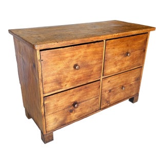 20th Century French Pine Four Drawer Chest For Sale