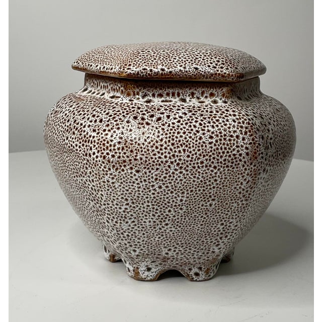 1970s Hexagonal Lidded Ginger Jar For Sale - Image 5 of 12