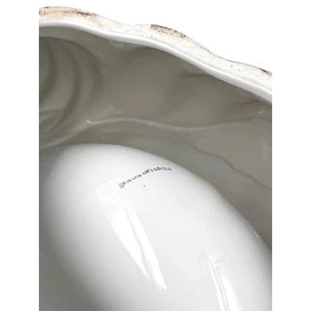 Large Hollywood Regency Ceramic Shell Sculpture, Italy, 1970s For Sale - Image 9 of 18