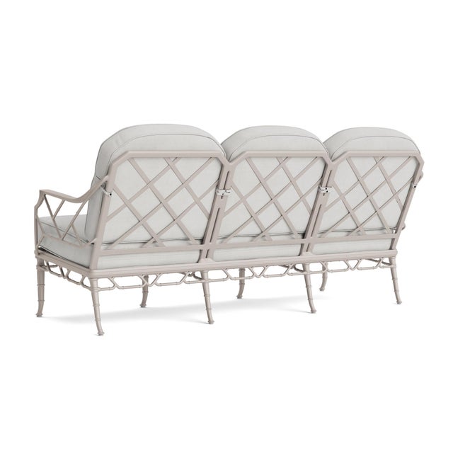 Not Yet Made - Made To Order Brown Jordan Calcutta Sofa, Dove frame with Fusion Dove fabric For Sale - Image 5 of 11