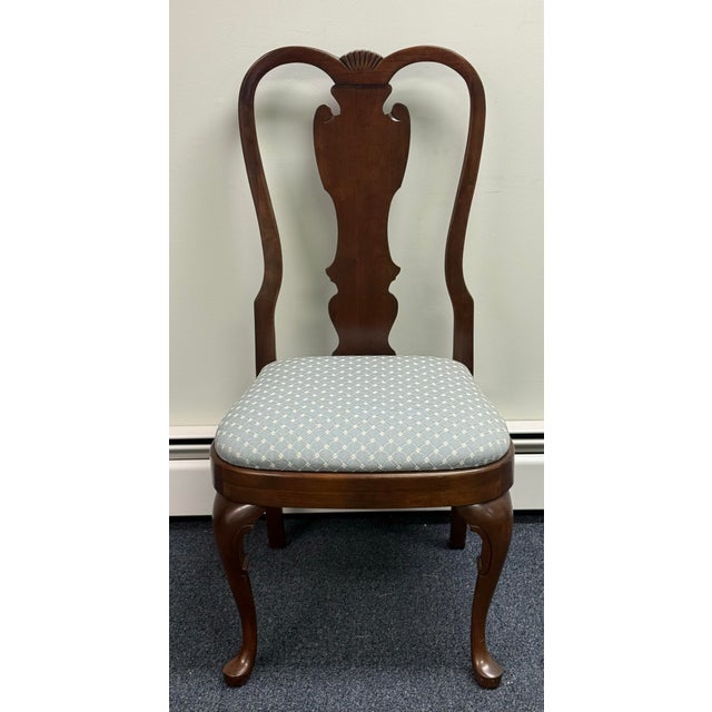 Vintage Pennsylvania House Solid Cherry Georgian Dining Chairs - Set of 6 For Sale - Image 10 of 12