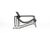 1980s Transat Lounge Chair in Black Leather by Eileen Gray for Ecart International, 1980s For Sale - Image 5 of 12