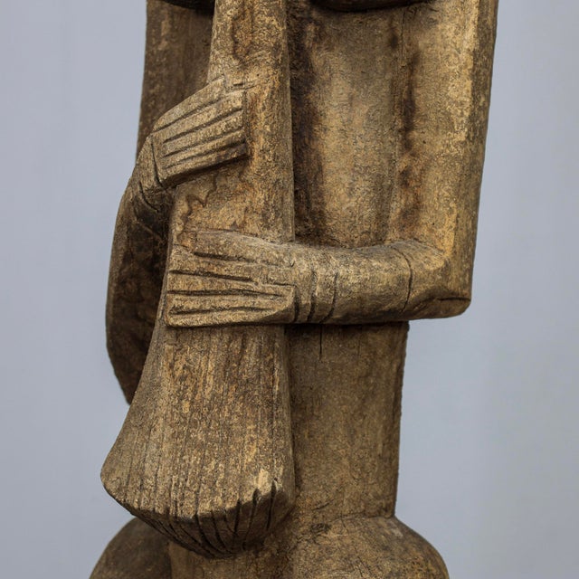 Wood African Artist, Dogon Female Sculpture, 1970s, Wood For Sale - Image 7 of 10