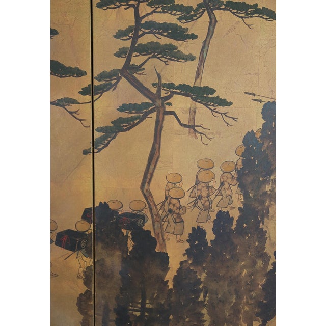 Vintage Japanese Folding Screen For Sale - Image 10 of 17