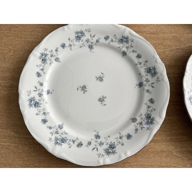 Bring timeless European elegance to your dining table with this **Vintage Johann Haviland Blue Garland 10-Inch Floral...
