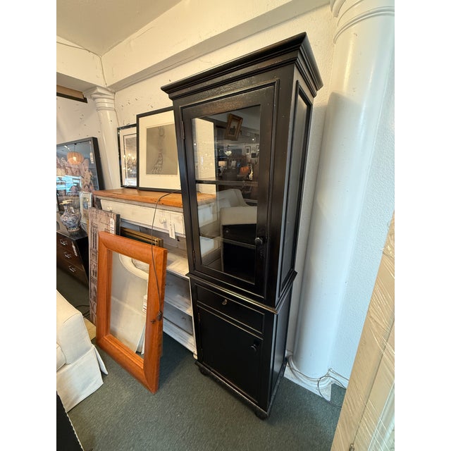 Wood Restoration Hardware French Empire Cabinet For Sale - Image 7 of 12