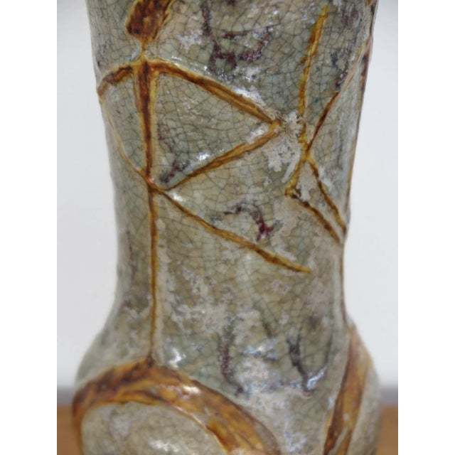 Gold Ceramic Vases by Carlo Zauli, Italy, 1950s, Set of 2 For Sale - Image 8 of 18