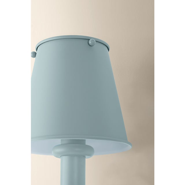 Mitzi Mitzi Yara 6.5 in. 1 Light Wall Sconce in Soft Bisque and Dusk Blue Finish For Sale - Image 4 of 7