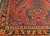 Antique Persian Lilian Accent Rug, Hand-Knotted Wool, Allover Floral Pattern, Red & Navy, 2x4 For Sale - Image 9 of 13