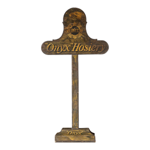C. 1920 Onyx Hosiery Tin Litho Pos Store Display
