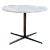 Calacatta Marble and Solid Bronze Base Side/End Table, 1970 For Sale
