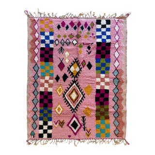 2020's Moroccan Modern Wool Rug - 8.7 X 6.9 Ft For Sale