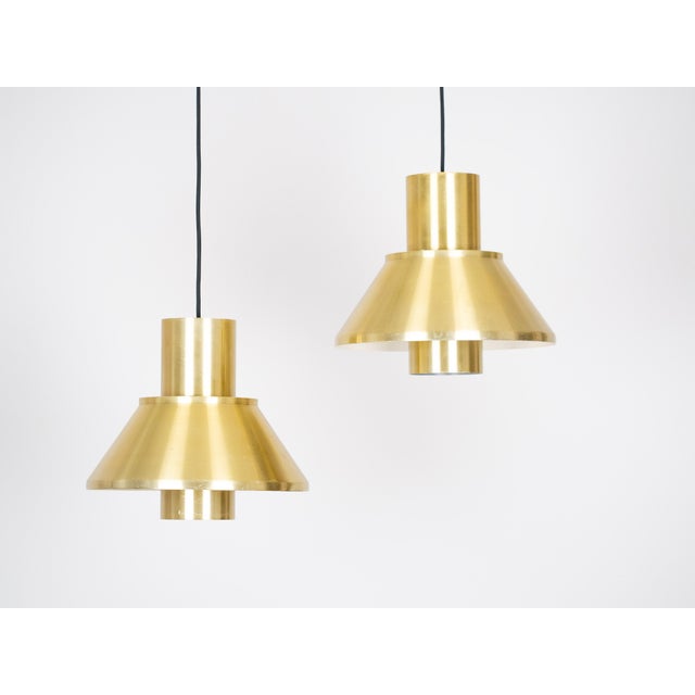 Vintage Danish Ultra Pendant Lamps by Jo Hammerborg for Fog & Mørup, 1963, Set of 2 For Sale - Image 3 of 14