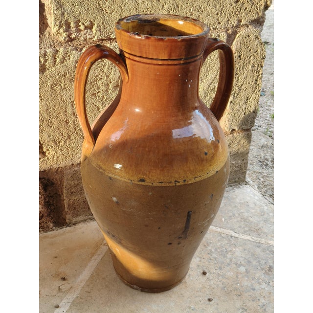 Ceramic Antique Mediterranean Amphora, 1890s For Sale - Image 7 of 8