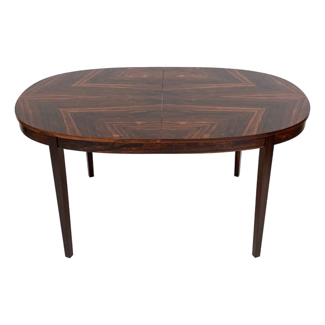 Swedish Rosewood Extension Dining Table, C. 1960s For Sale