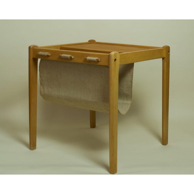 Mid-Century Modern Danish Modern Oak Magazine Rack by Brdr. Furbo, C. 1970s For Sale - Image 3 of 6