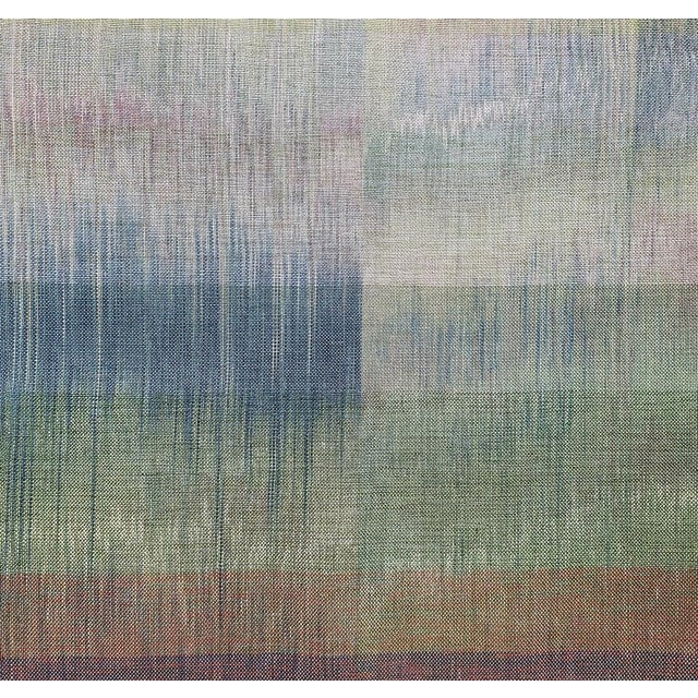Contemporary Cloud Landscape: Handwoven Textile Panel / Woven Art Wall Hanging/ Tapestry For Sale - Image 3 of 4