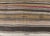 Vintage Turkish Kilim Rug With Ivory, Brown, Olive and Red Stripes For Sale - Image 9 of 11