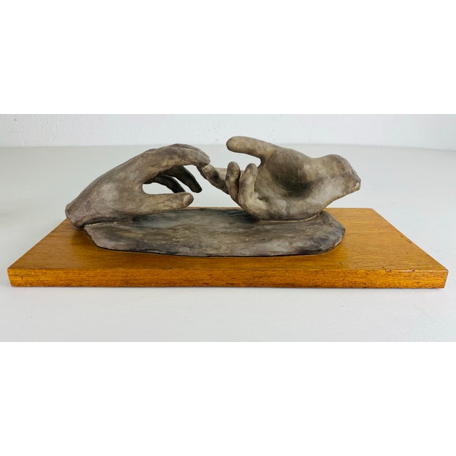 Mid Century Vintage Plaster Hand Model Sculpture For Sale - Image 4 of 10