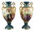 Antique English Ceramic Vases by Barbe for Royal Worcester, 1800s, Set of 2 For Sale