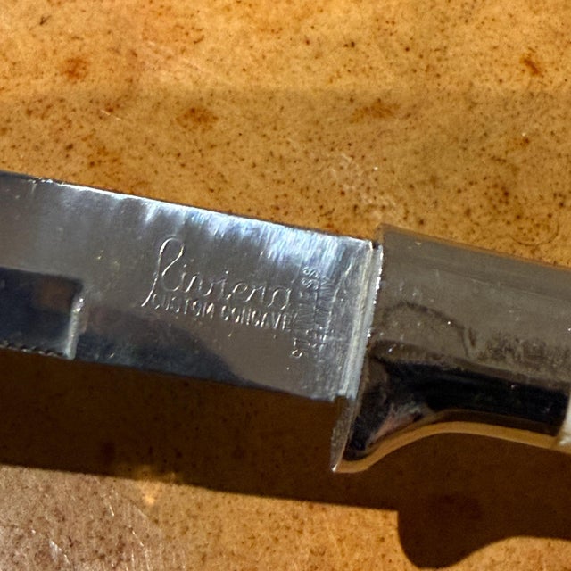 Riviera Cutlery, Custom Concave, Stainless Germany Box Set of 6 Knives For Sale - Image 13 of 18