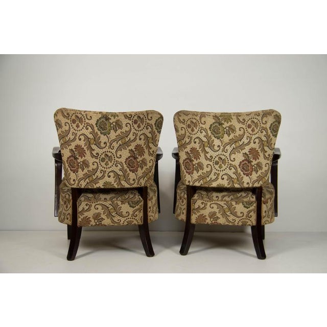 Art Deco H-237 Armchairs attributed to Jindřich Halabala, Czech Republic, 1930s, Set of 2 For Sale - Image 6 of 13