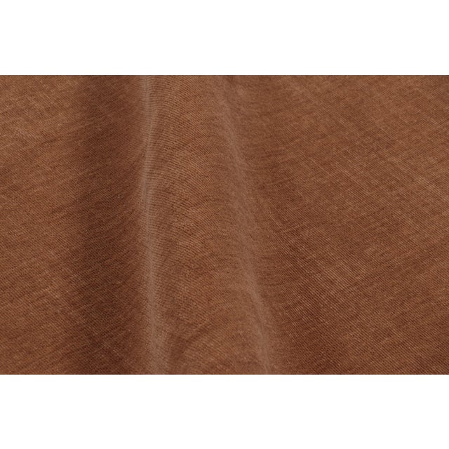 Textile Rug & Kilim’s Modern Textural Rug, Tone-on-Tone Beige and Rust Hues For Sale - Image 7 of 8