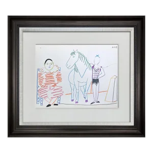 Pablo Picasso Limited Edition Lithograph "30.1.54 Iii" W/Archival Frame