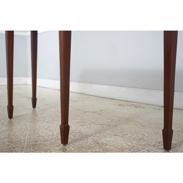 Hekman Flame Mahogany Federal Console Hall Table For Sale - Image 12 of 18