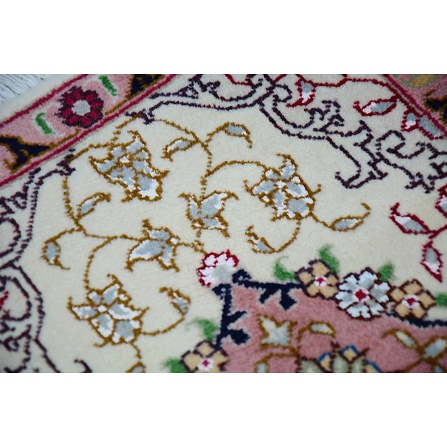 Tabriz Rug in Silk and Cotton, 2000s For Sale - Image 6 of 8