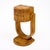 Wood French Art Deco Burled Ash Side Table With Architectural U-Form Base For Sale - Image 7 of 9