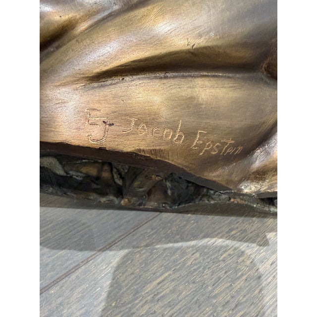 Metal Mid-Century Modern Bronze Sculpture by Jacob Epstein (1921-2003) For Sale - Image 7 of 8