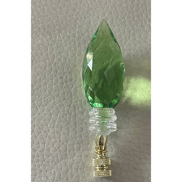 1970s Faceted Acrylic Bulb Lamp Finial For Sale - Image 4 of 4